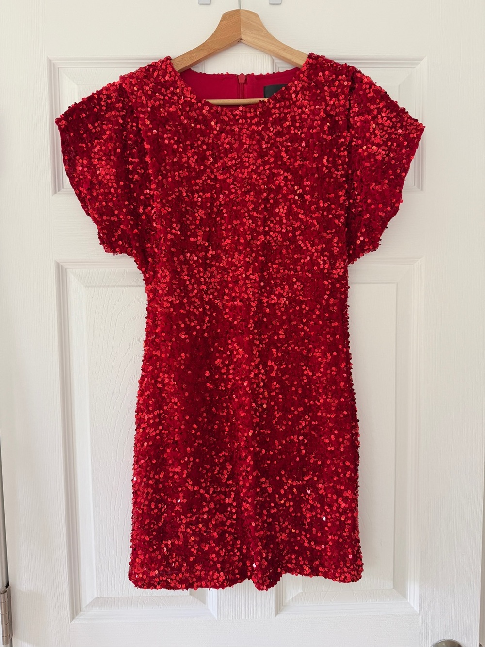 Red Sequin Party Dress